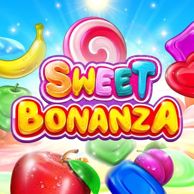Sweet Bonanza online pokie game tile available at Skycrown Australia